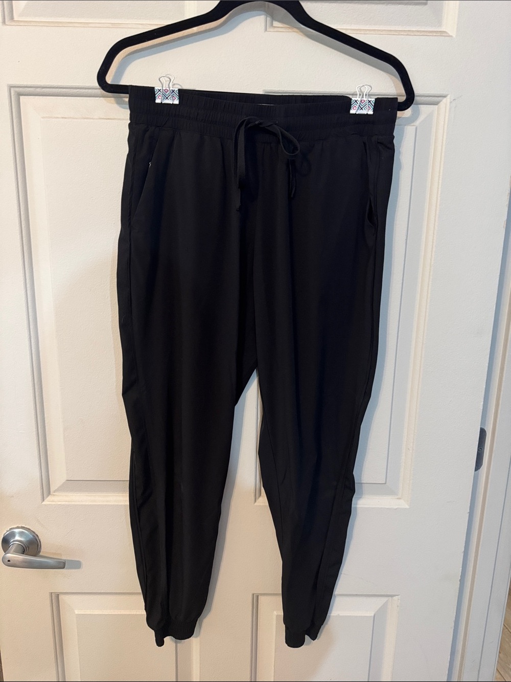 Classic Black Drawstring Joggers for Women